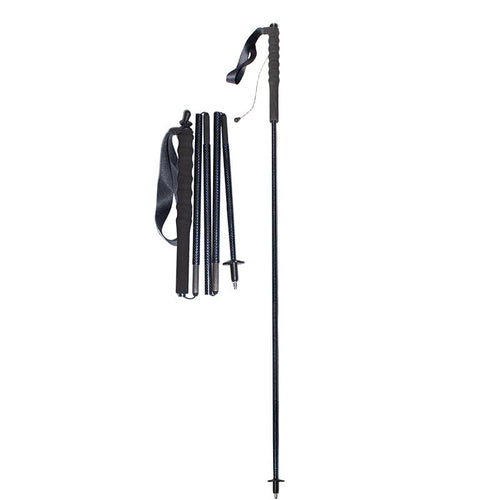 120g Carbon Hiking Poles – Foldable & Ultralight - Silver Blue - okhealingwild