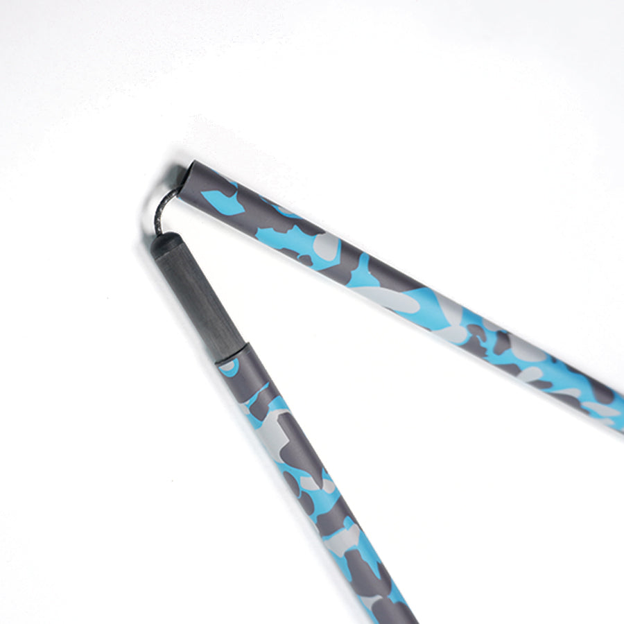 5 section Folding Carbon Trekking Poles –  Blue Camouflaged