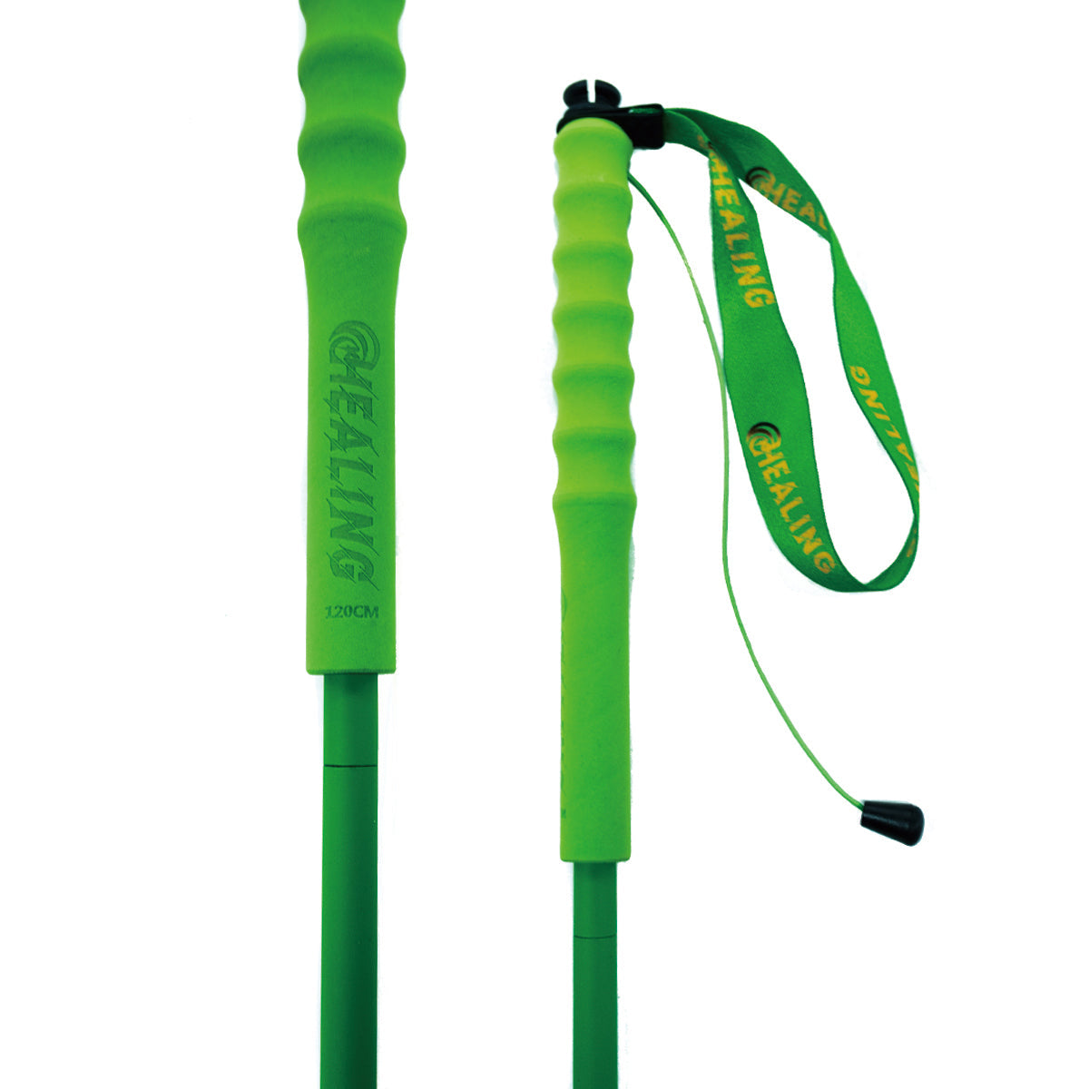 Carbon Trekking Poles – High Visibility - Lime Green