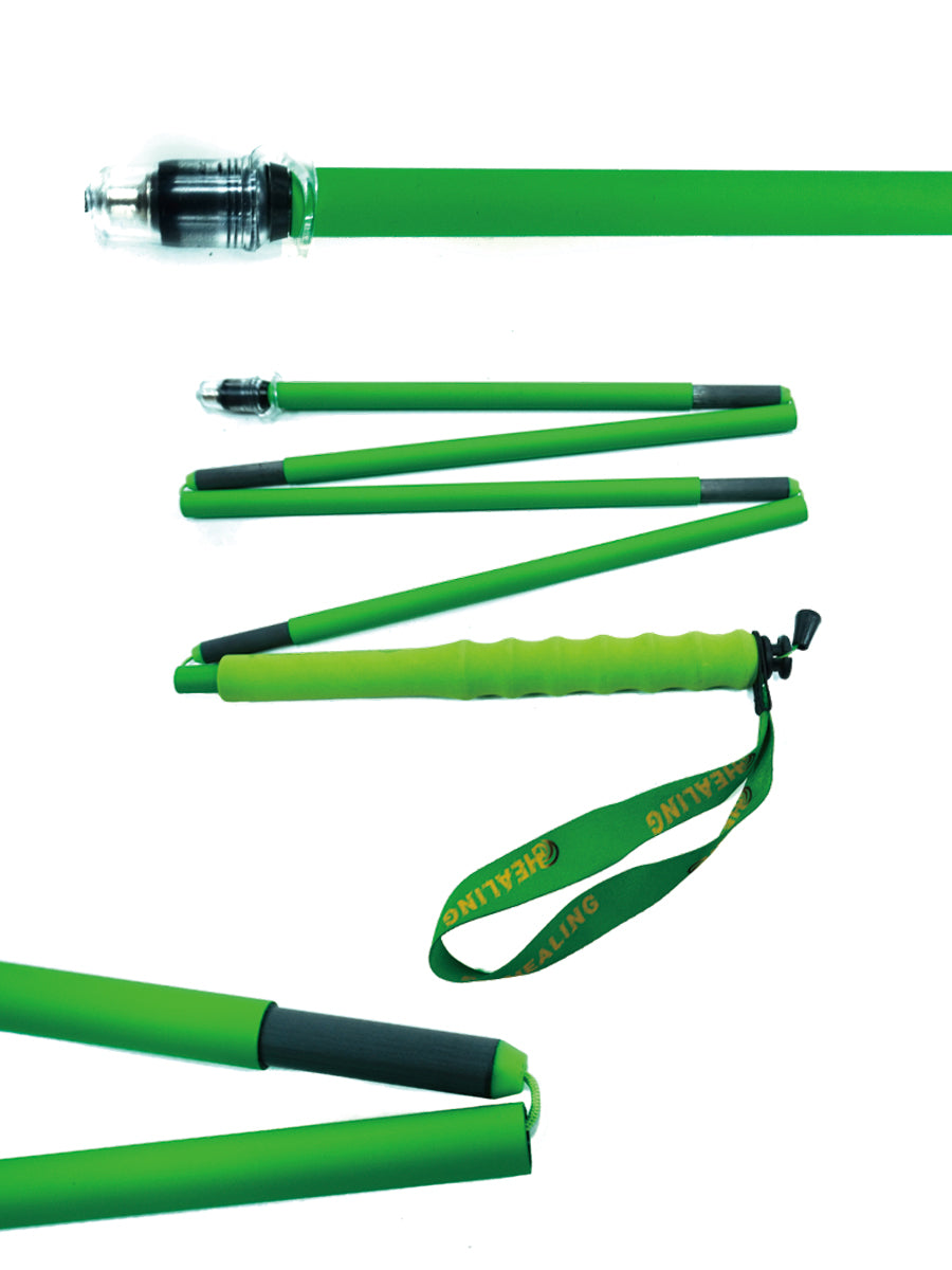 Carbon Trekking Poles – High Visibility - Lime Green