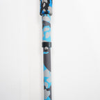 5 section Folding Carbon Trekking Poles – Blue Camouflaged - okhealingwild