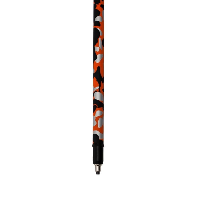 5 section folding Carbon Trekking Poles – Orange Camouflage - okhealingwild