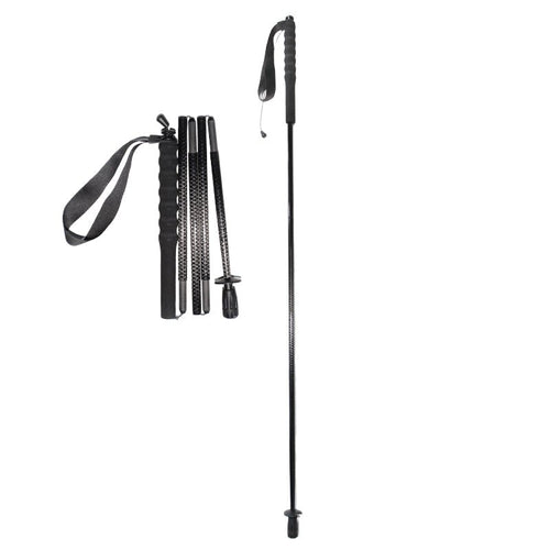 5 section Folding Carbon Trekking Poles – Scale Black - okhealingwild