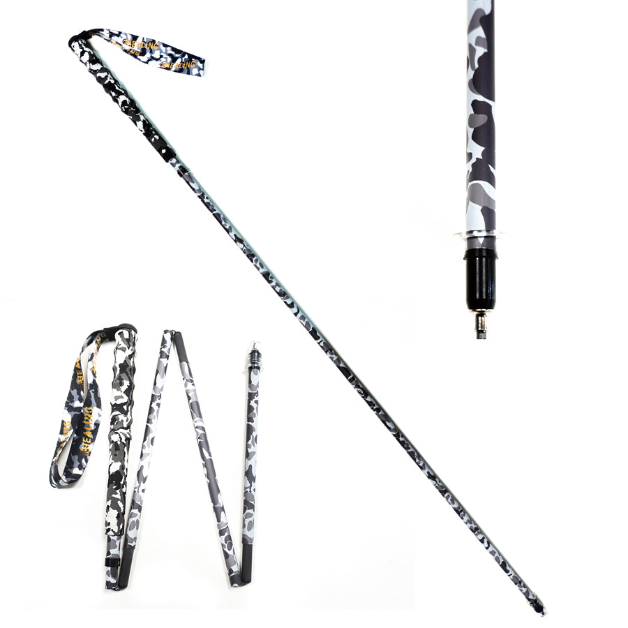 Ultralight Foldable Carbon Trekking Poles – Black Camouflage