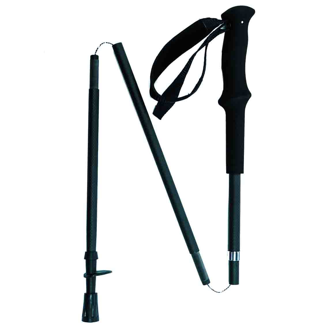 Mountain Trail Carbon Fiber Trekking Poles  -  3 sections Folding