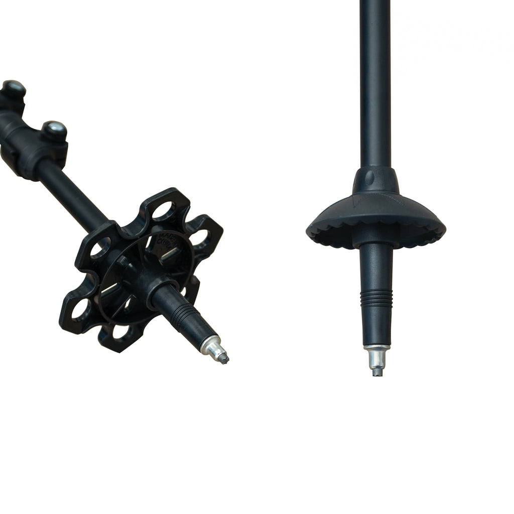 Alpine Traverse Carbon Telescopic Hiking & Ski Poles- Forest Green