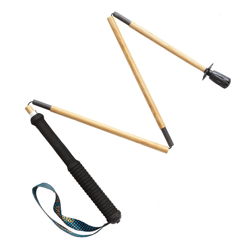 Carbon Hiking Poles with Bamboo Finish – Ultralight 120g
