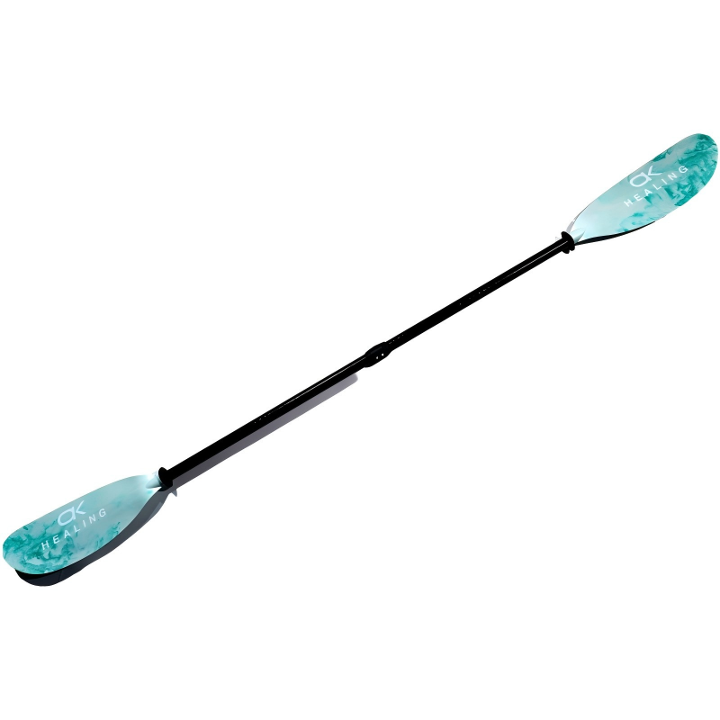 Adjustable Fiberglass 2-Piece Kayak Paddle - Seafoam Marble