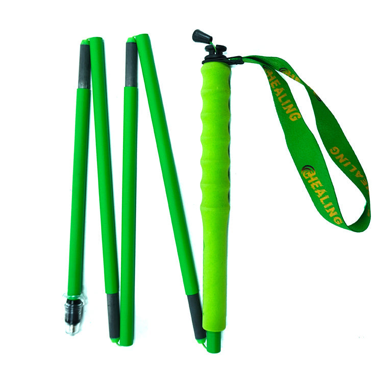 Carbon Trekking Poles – High Visibility - Lime Green