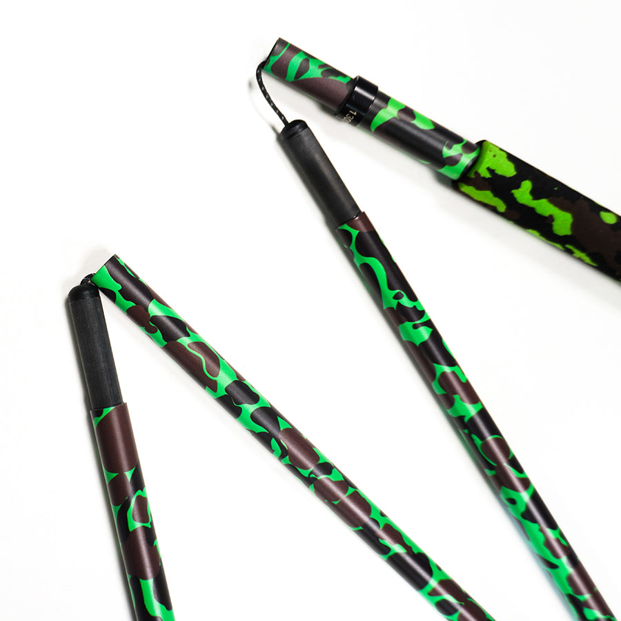 Foldable Carbon Trekking Poles – Green Camouflage