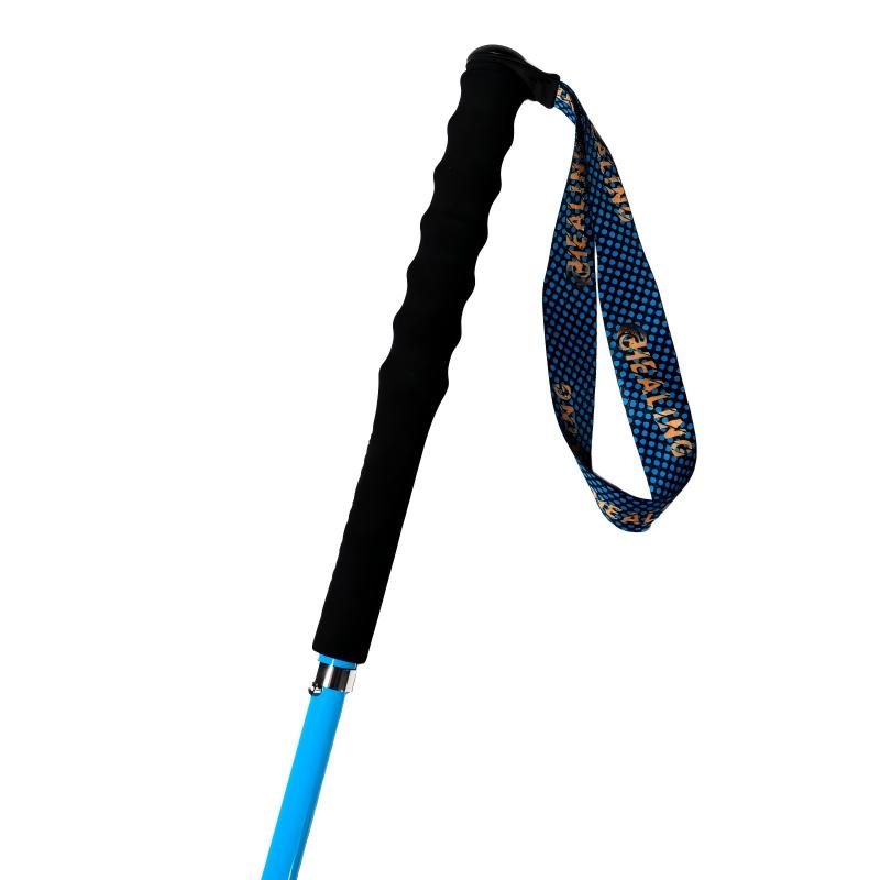 5 section Folding Carbon Trekking Poles – Rainbow