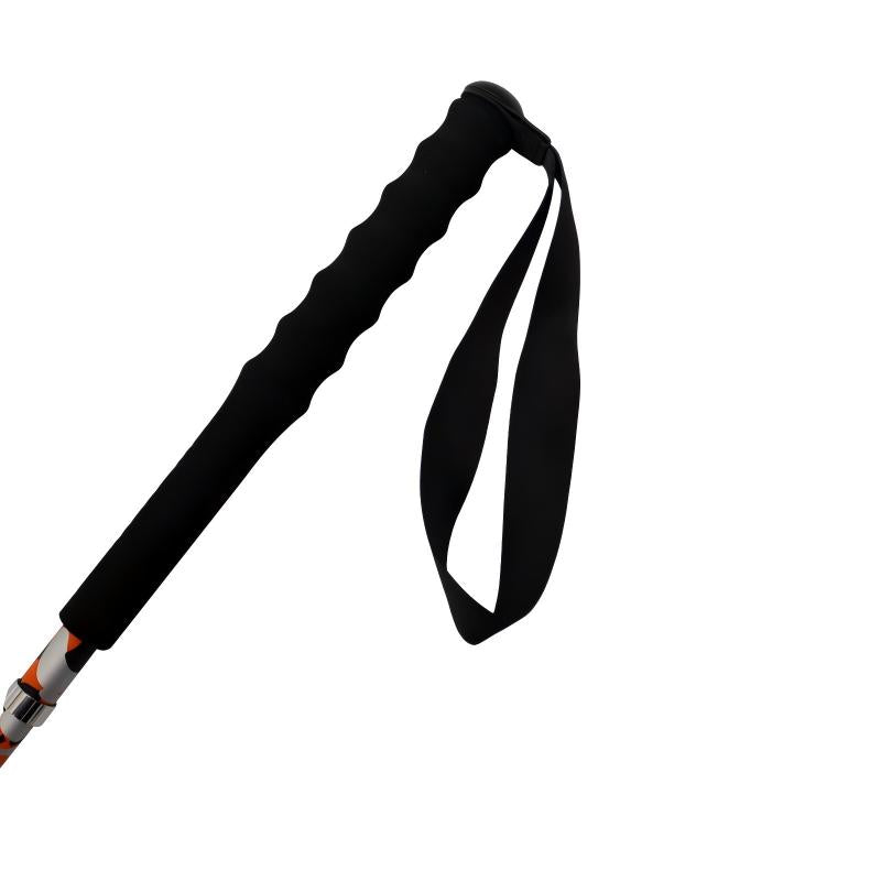 5 section folding Carbon Trekking Poles – Orange Camouflage