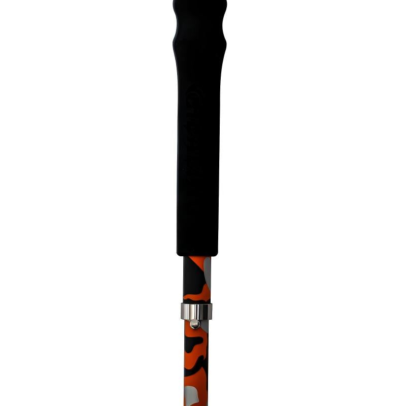 5 section folding Carbon Trekking Poles – Orange Camouflage