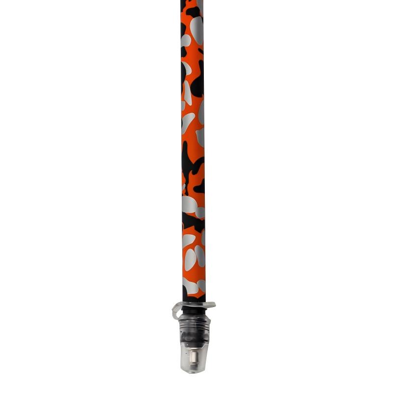 5 section folding Carbon Trekking Poles – Orange Camouflage