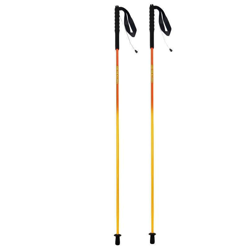 Foldable Carbon Hiking Poles – Sunrise Orange