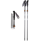 Bâtons de Randonnée Pliables Ultralégers Compacts en Carbone – Noir Mat