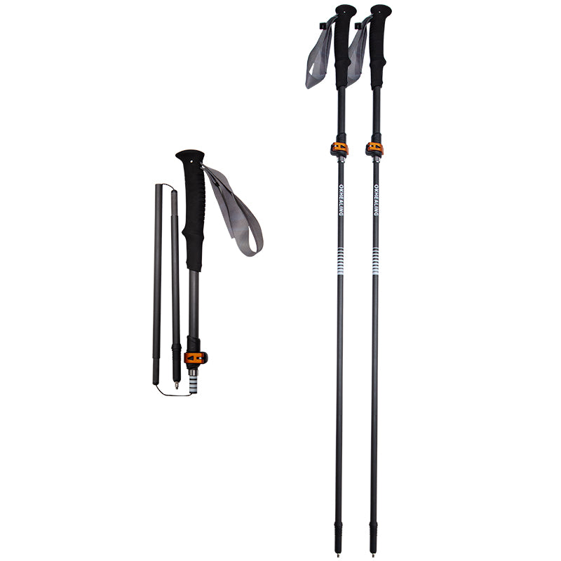 Ultralight Compact Carbon Folding Trekking Poles – MBlack