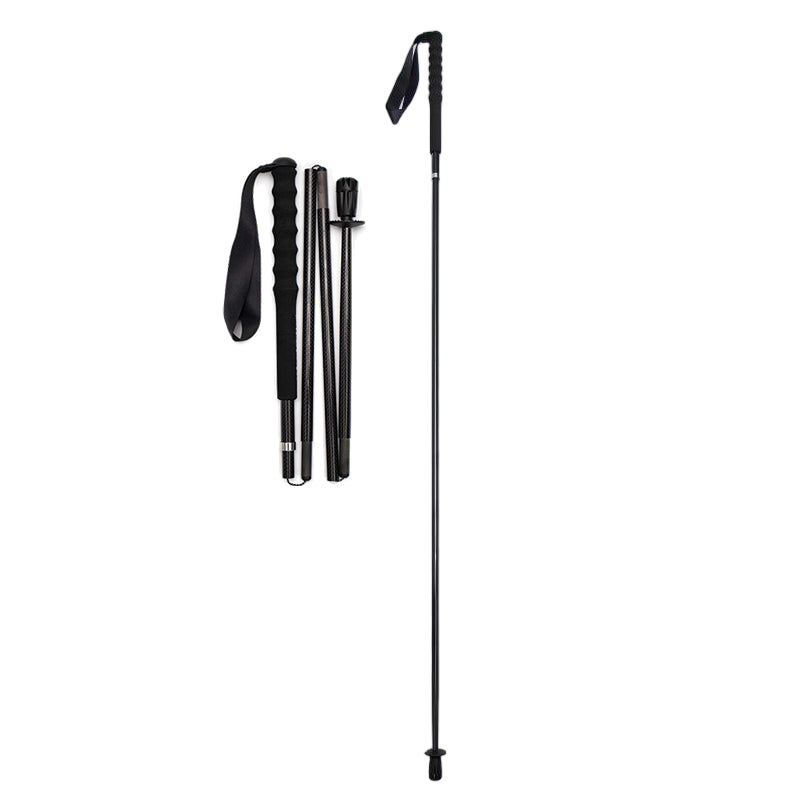 Foldable Carbon Hiking Poles – Packs to 26cm - Carbon Black