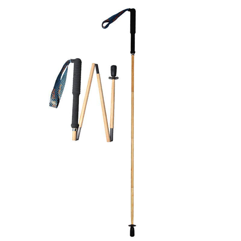 Carbon Hiking Poles with Bamboo Finish – Ultralight 120g