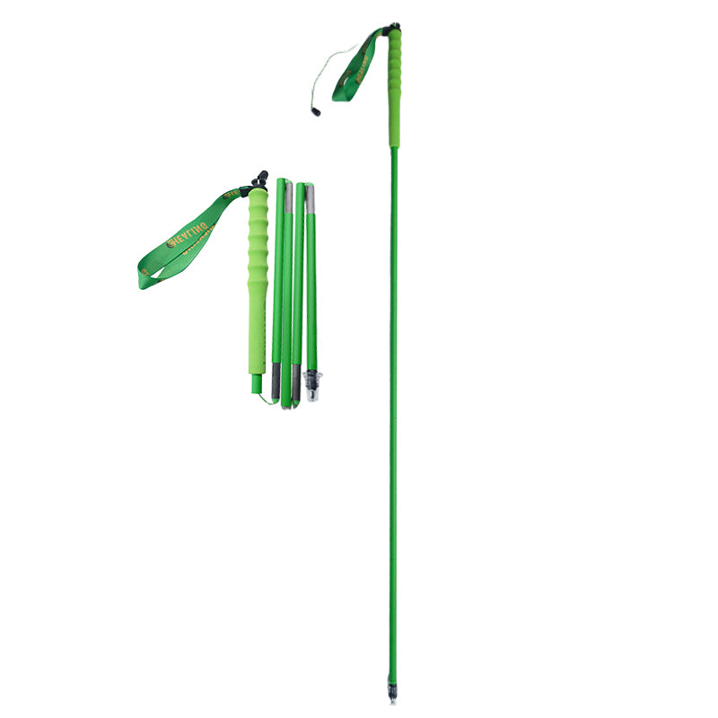 Carbon Trekking Poles – High Visibility - Lime Green