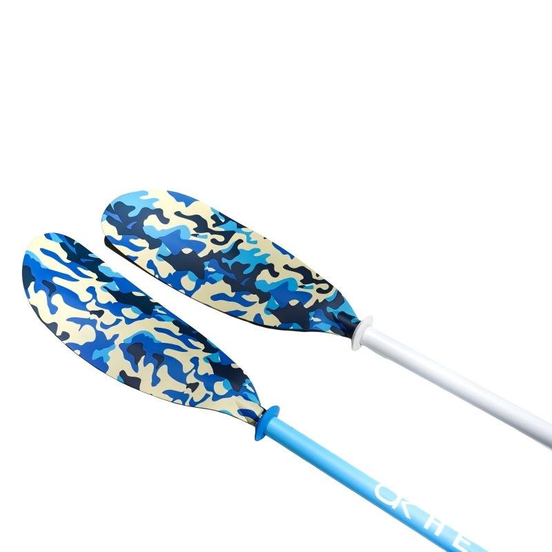 Adjustable Carbon 2-Piece Kayak Paddle - Blue Camouflage - okhealingwild