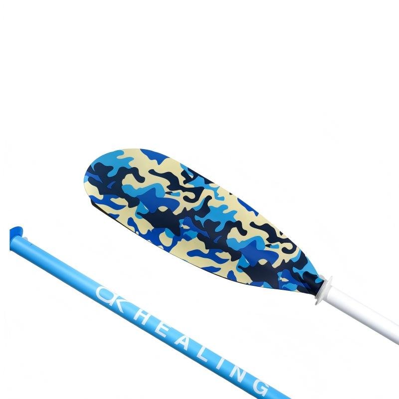 Adjustable Carbon 2-Piece Kayak Paddle - Blue Camouflage - okhealingwild