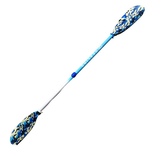 Adjustable Carbon 2-Piece Kayak Paddle - Blue Camouflage - okhealingwild