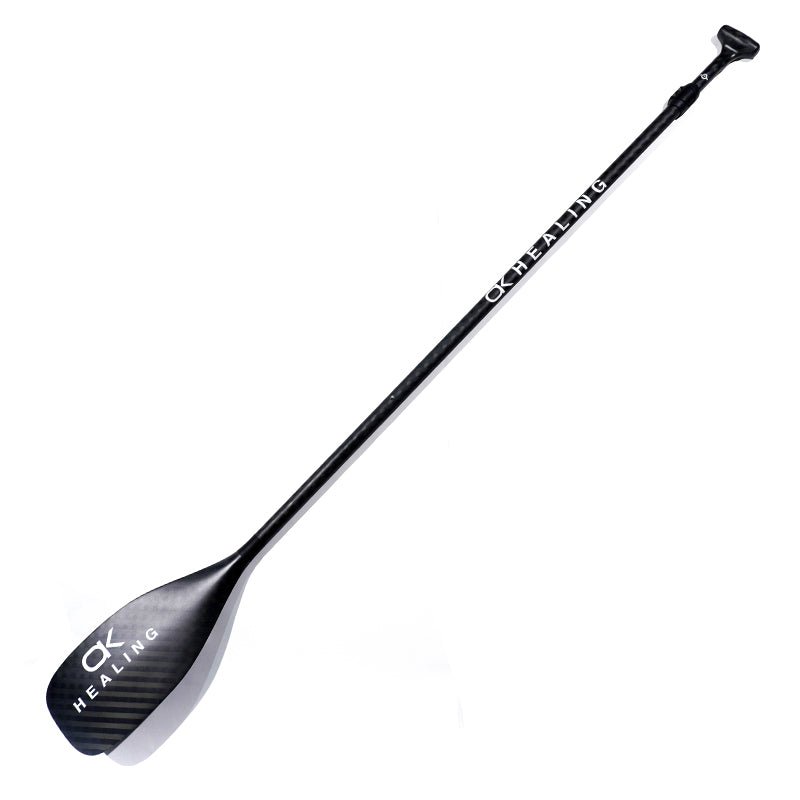 Adjustable Carbon Fiber 3-Piece SUP Paddle - Carbon Weave - okhealingwild
