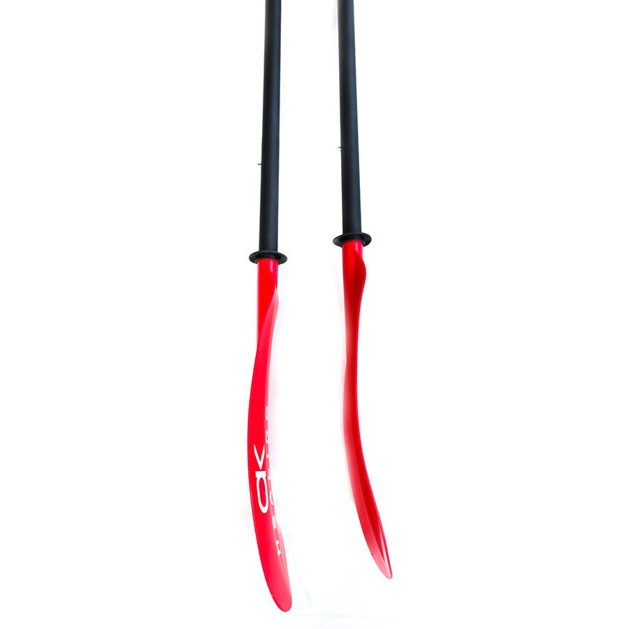 Adjustable Fiberglass 4-Piece Kayak Paddle - Coral Red - okhealingwild