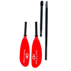 Adjustable Fiberglass 4-Piece Kayak Paddle - Coral Red - okhealingwild