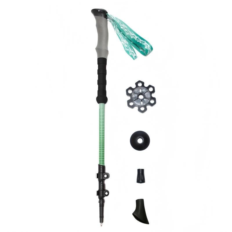Alpine Traverse Carbon Telescopic Hiking & Ski Poles- Forest Green - okhealingwild