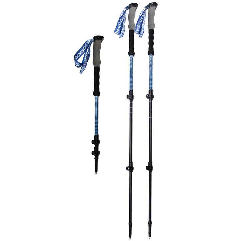 Alpine Traverse Carbon Telescopic Hiking & Ski Poles- Midnight Blue - okhealingwild