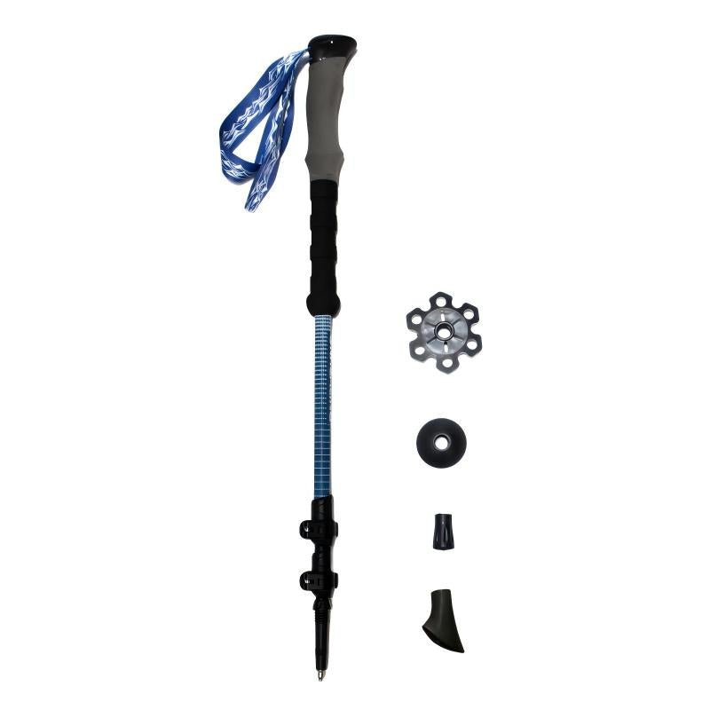 Alpine Traverse Carbon Telescopic Hiking & Ski Poles- Midnight Blue - okhealingwild