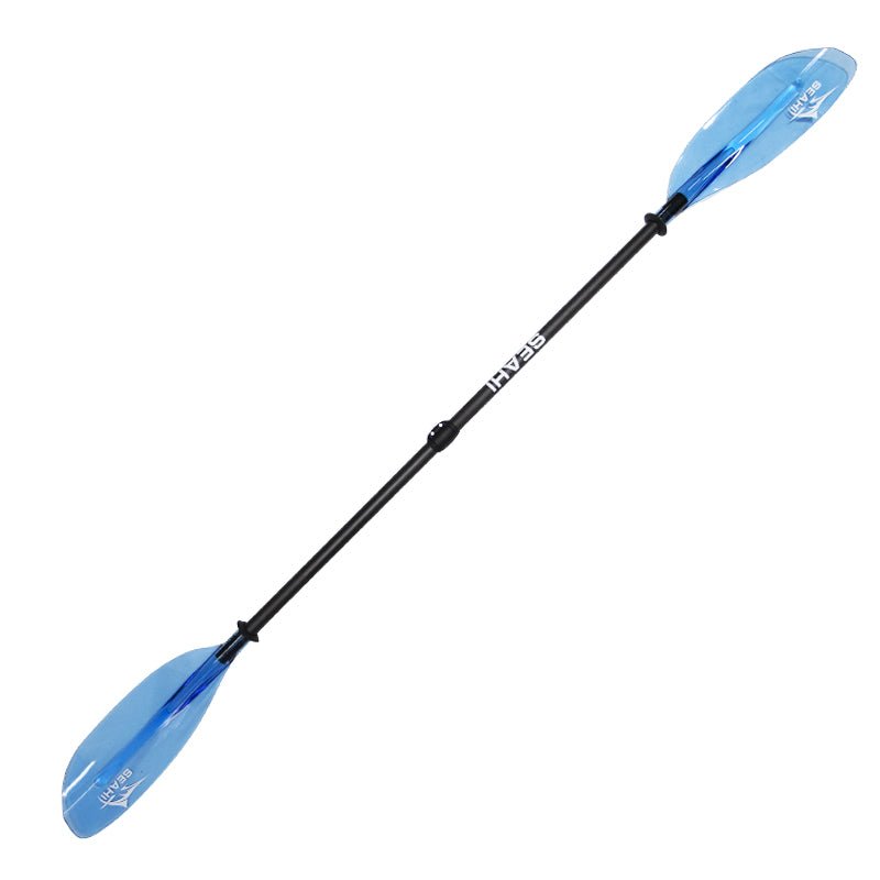 Carbon 4-Piece Kayak Paddle - Transparent Blue - okhealingwild