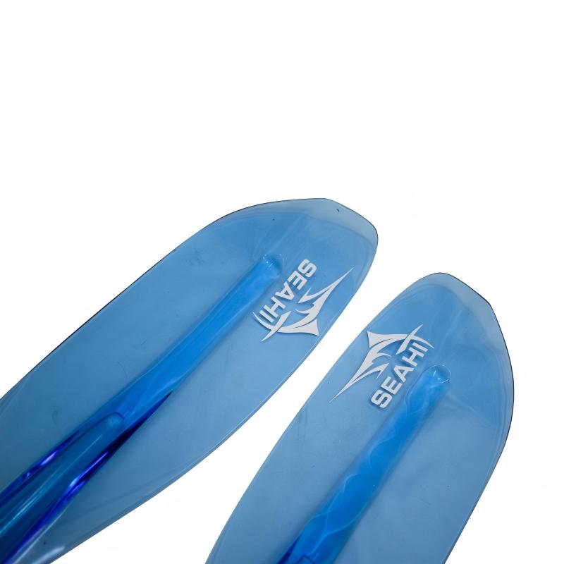 Carbon 4-Piece Kayak Paddle - Transparent Blue - okhealingwild