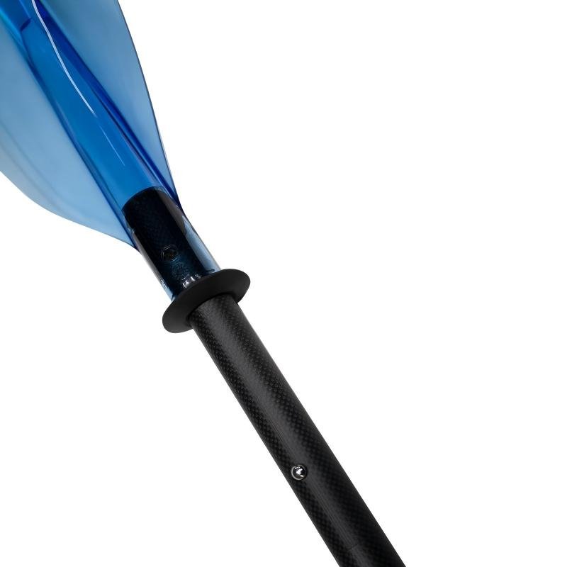 Carbon 4-Piece Kayak Paddle - Transparent Blue - okhealingwild