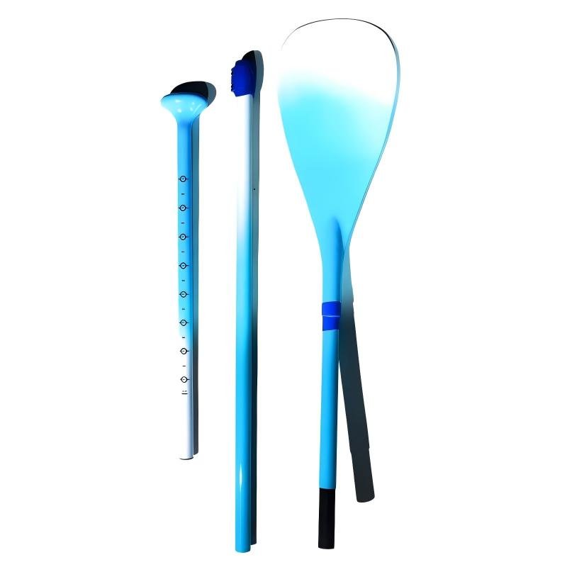 Carbon Fiber 3-Piece SUP Paddle - Glacier Blue - okhealingwild