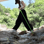 Carbon Trekking Poles – High Visibility - Lime Green - okhealingwild