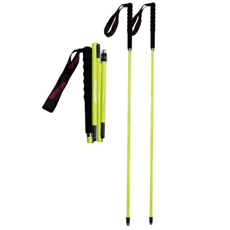 Carbon Trekking Poles – High Visibility - Neon Yellow - okhealingwild