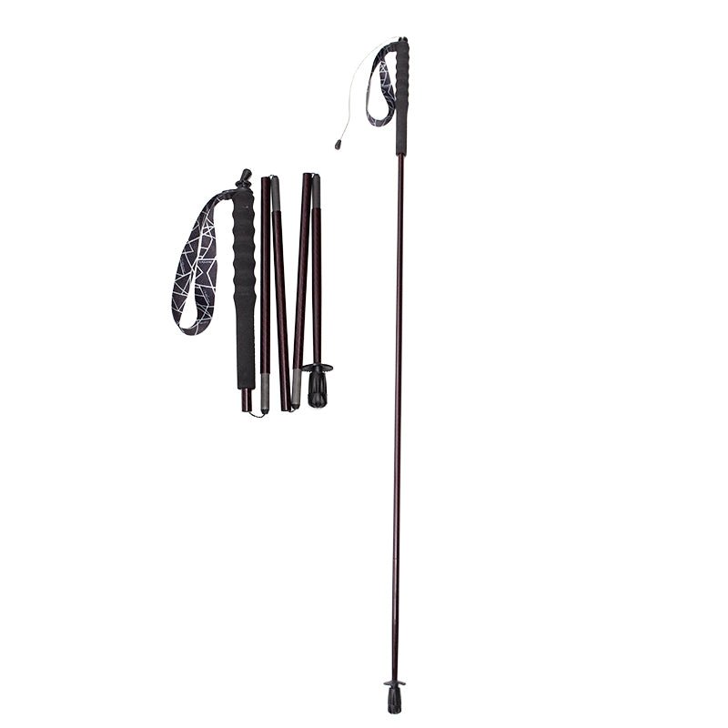Carbon Trekking Poles – Lightweight & Foldable - Burgundy - okhealingwild