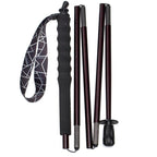Carbon Trekking Poles – Lightweight & Foldable - Burgundy - okhealingwild