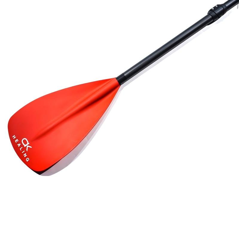 Detachable Fiberglass 3-Piece SUP Paddle - Bright Red - okhealingwild