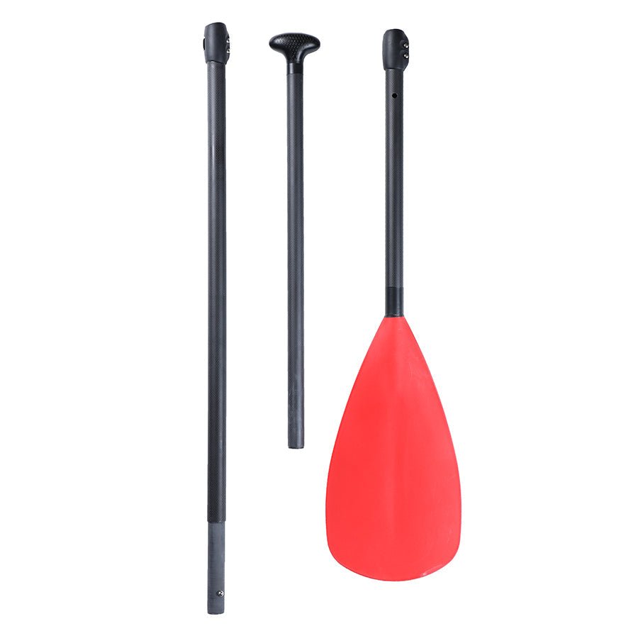 Detachable Fiberglass 3-Piece SUP Paddle - Bright Red - okhealingwild