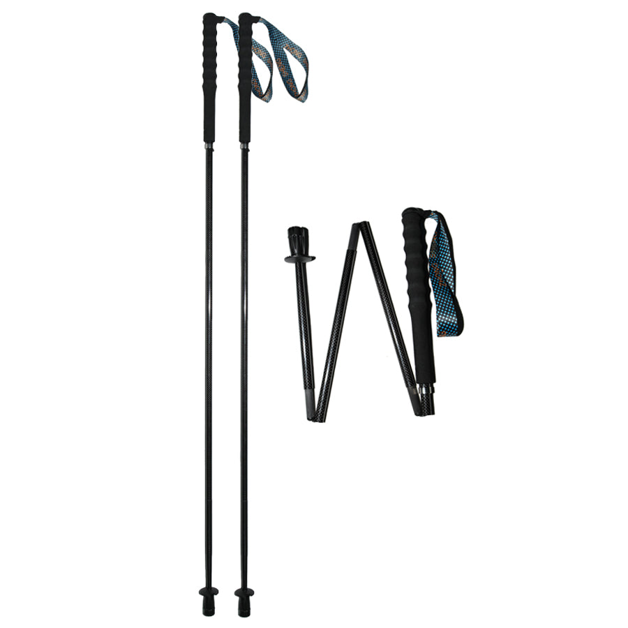 Foldable Ultralight Carbon Trekking Poles - Trail Weave