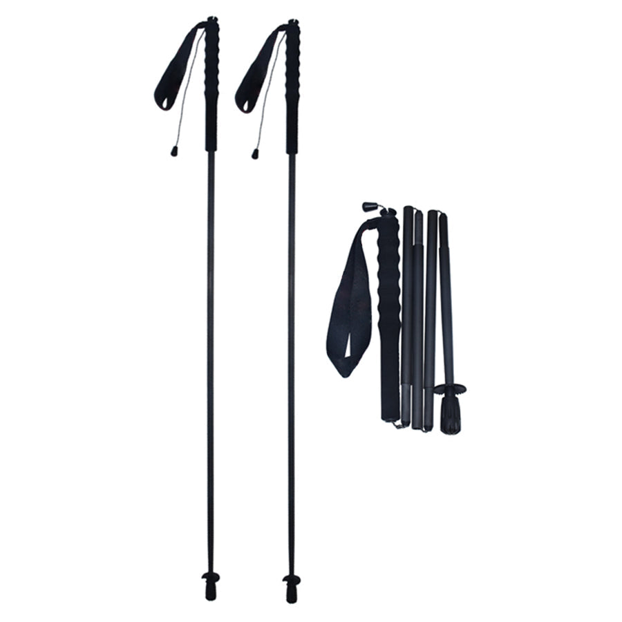 Ultralight Carbon Trekking Poles - Alpine Black