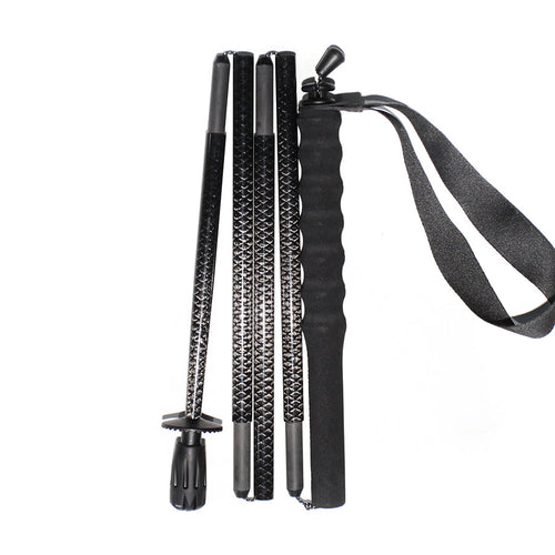 5 section Folding Carbon Trekking Poles – Scale Black