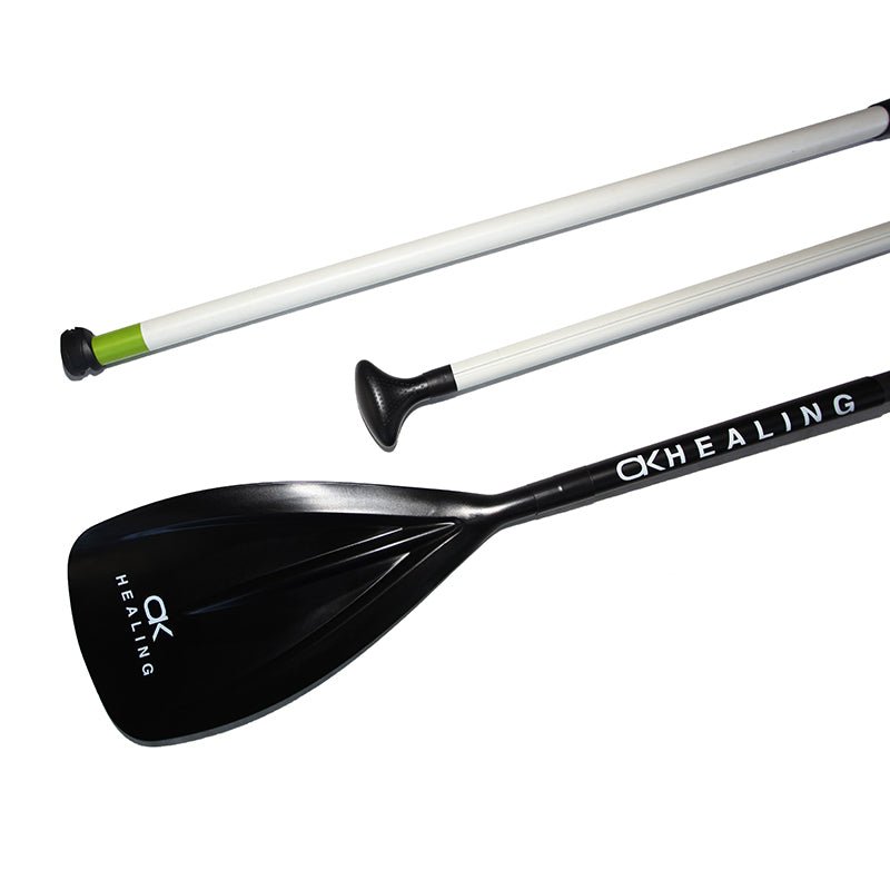 Fiberglass 3-Piece SUP Paddle - Coastal Lime - okhealingwild
