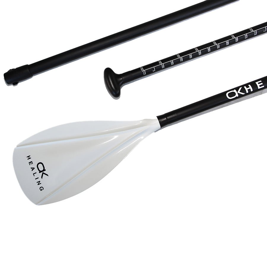 Fiberglass 3-Piece SUP Paddle - Glacier White - okhealingwild