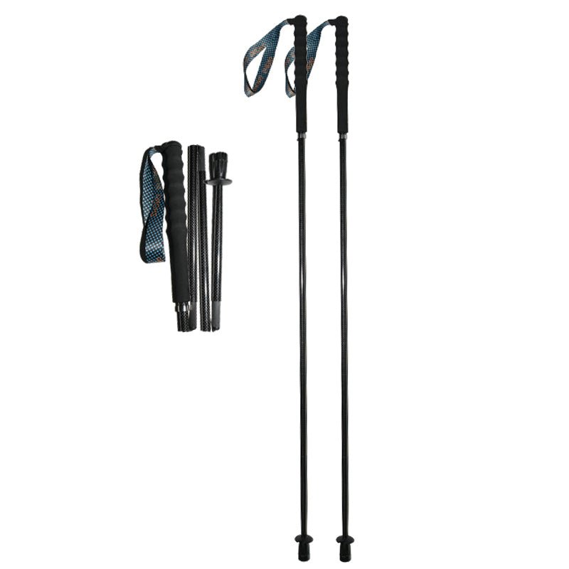 Foldable Ultralight Carbon Trekking Poles - Carbon Weave - okhealingwild