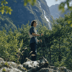 Foldable Ultralight Carbon Trekking Poles - Carbon Weave - okhealingwild